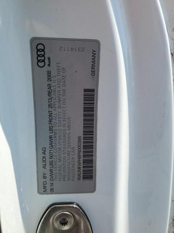 2015 AUDI A5 PREMIUM WAUMFAFH8FN000386