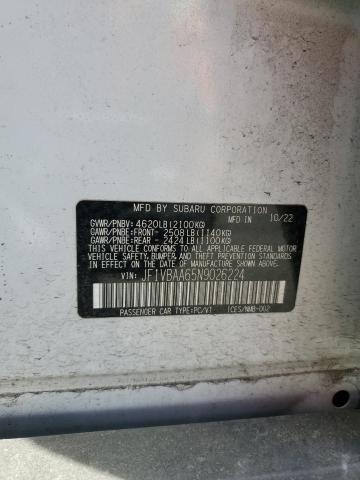 2022 SUBARU WRX - JF1VBAA65N9026224