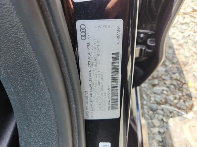 2017 AUDI A6 PRESTIG WAUH2AFC2HN129616