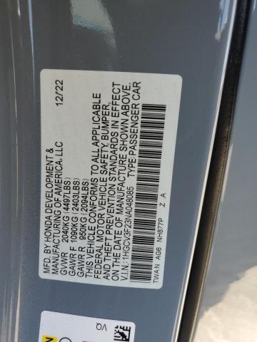 2022 HONDA ACCORD HYB 1HGCV3F23NA048085