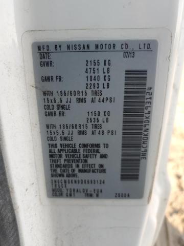 2013 NISSAN NV200 2.5S #3297009344