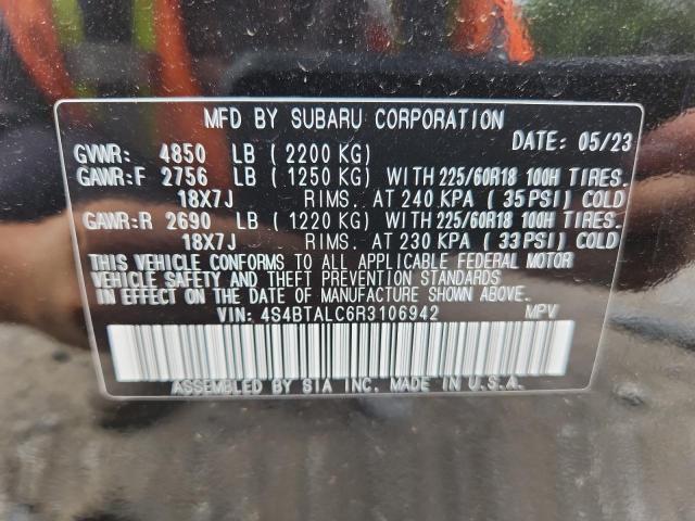 2024 SUBARU OUTBACK ON 4S4BTALC6R3106942