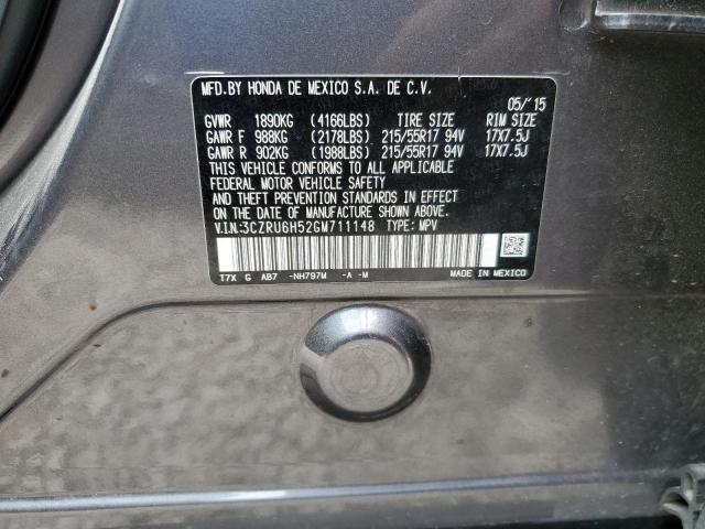 2016 HONDA HR-V EX 3CZRU6H52GM711148