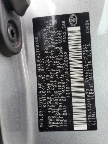 2022 TOYOTA CAMRY SE 4T1G11AK8NU066888