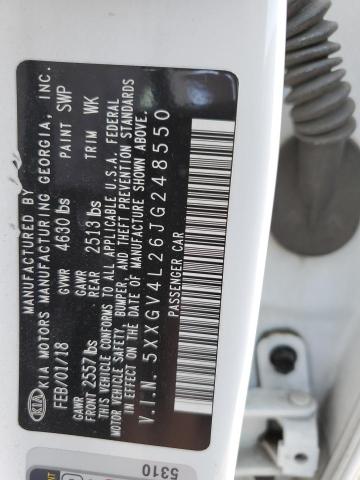 2018 KIA OPTIMA SXL 5XXGV4L26JG248550