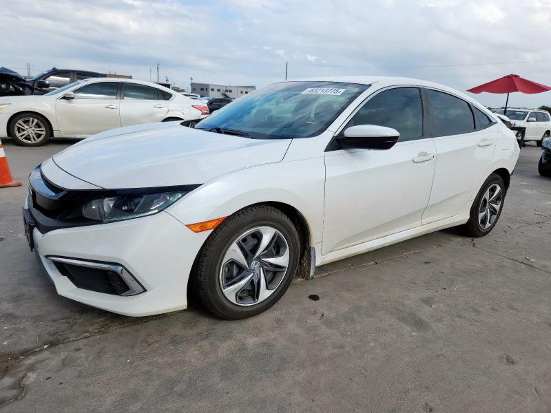 HONDA CIVIC LX 2019 white  gas 19XFC2F68KE008155 photo #1