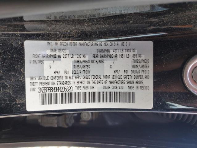 2021 MAZDA 3 SELECT 3MZBPBBM9MM205820