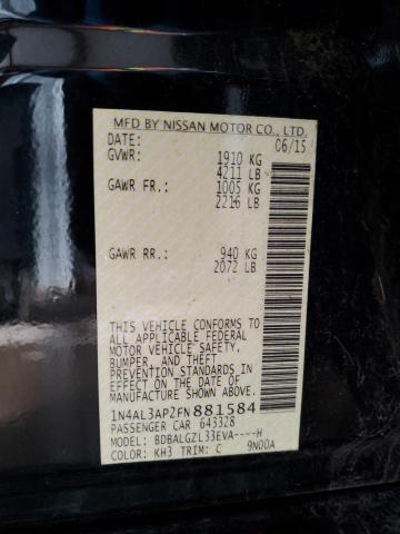 2015 NISSAN ALTIMA 2.5 - 1N4AL3AP2FN881584