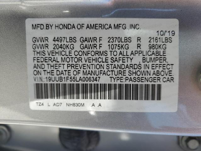 2020 ACURA TLX TECHNO - 19UUB1F55LA006347