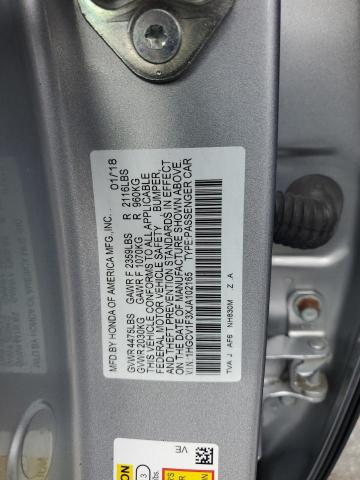 2018 HONDA ACCORD SPO 1HGCV1F3XJA102165