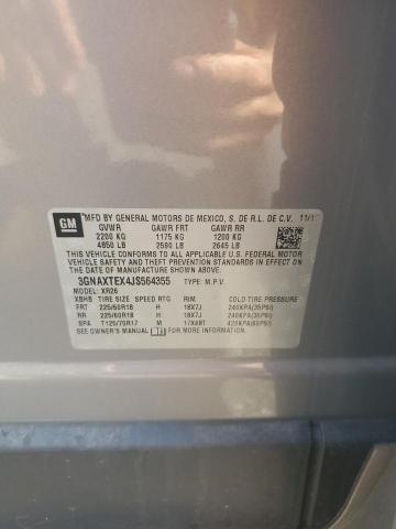 2018 CHEVROLET EQUINOX LT - 3GNAXTEX4JS564355