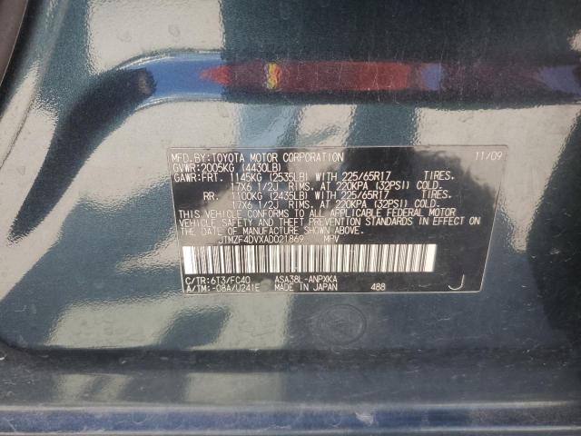 2010 TOYOTA RAV4 - JTMZF4DVXAD021869
