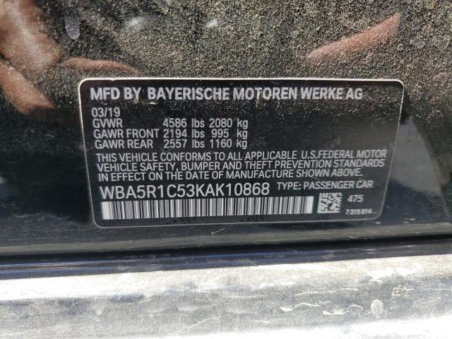 2019 BMW 330I WBA5R1C53KAK10868