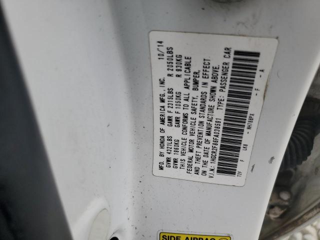 2015 HONDA ACCORD EXL 1HGCR2F86FA038591