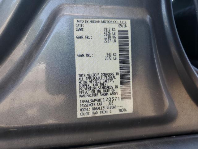2017 NISSAN ALTIMA 2.5 - 1N4AL3AP4HC120571