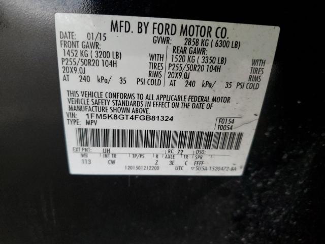 2015 FORD EXPLORER S - 1FM5K8GT4FGB81324