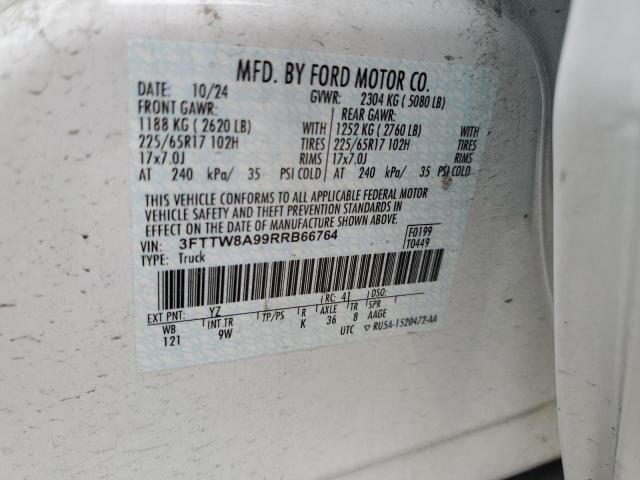 2024 FORD MAVERICK X - 3FTTW8A99RRB66764