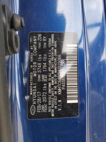2017 HYUNDAI VELOSTER KMHTC6AD2HU315066