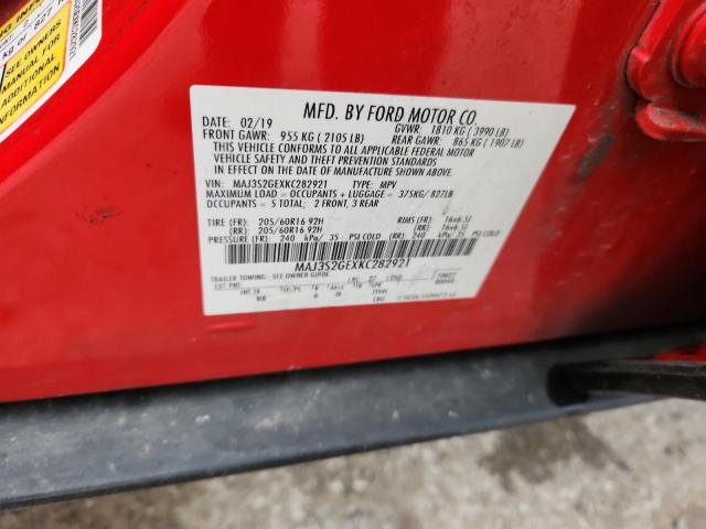 2019 FORD ECOSPORT SE MAJ3S2GEXKC282921