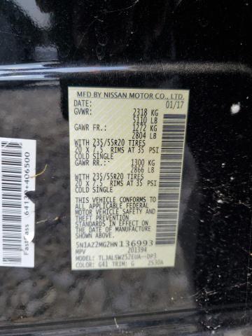 2017 NISSAN MURANO S - 5N1AZ2MG2HN136993