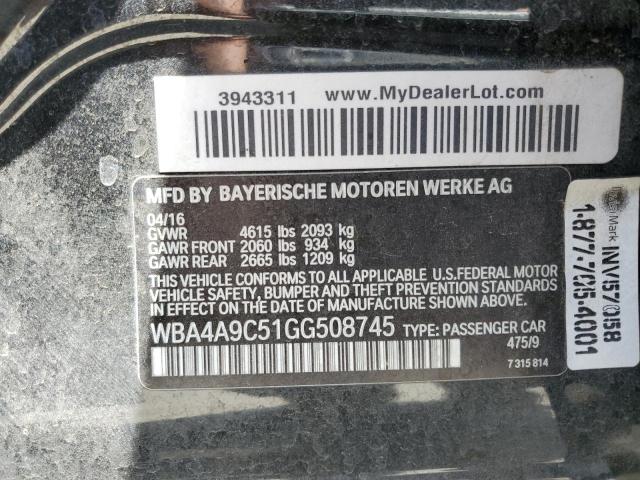 2016 BMW 428 I GRAN WBA4A9C51GG508745