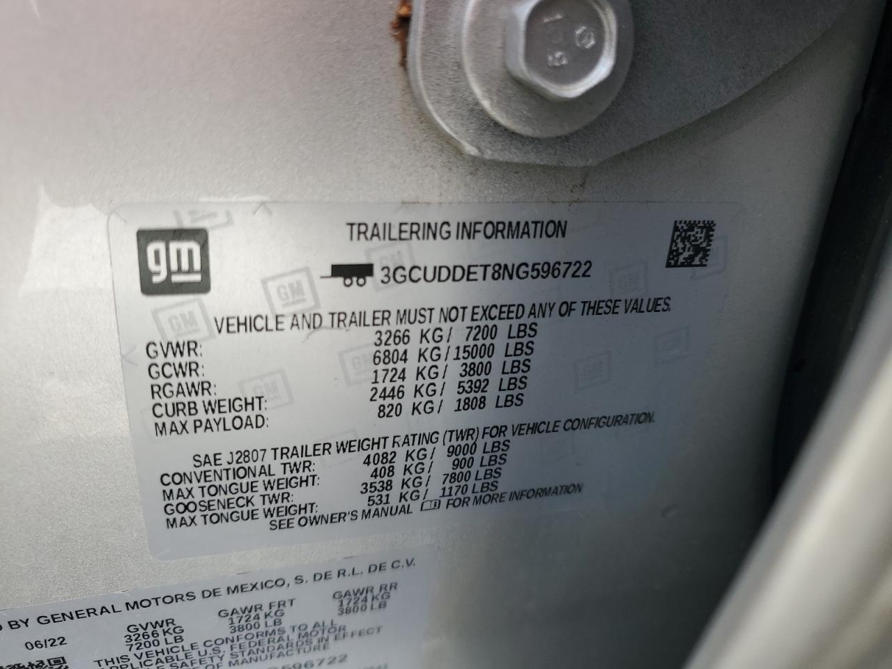 Lot #3248565534 2022 CHEVROLET SILVERADO