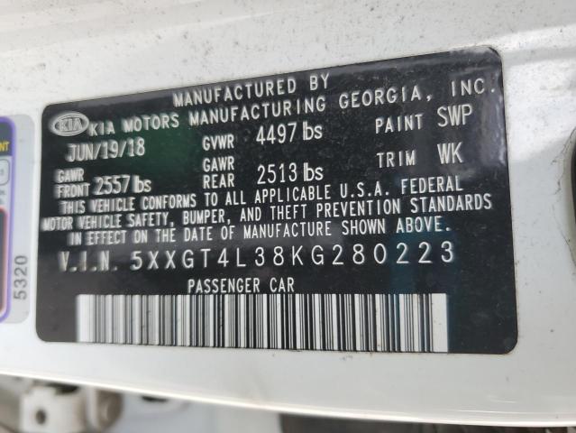 2019 KIA OPTIMA LX 5XXGT4L38KG280223