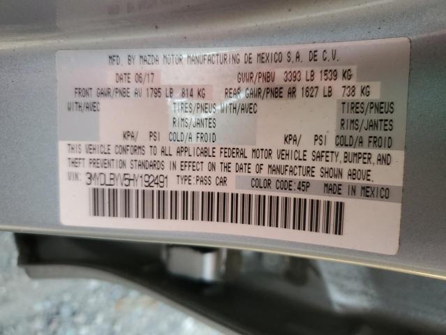 2017 TOYOTA YARIS IA 3MYDLBYV5HY192491