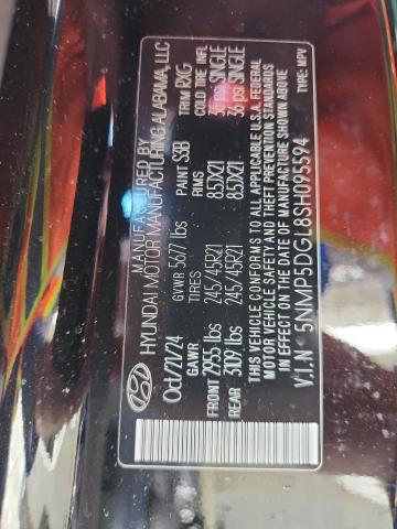 2025 HYUNDAI SANTA FE CALLIGRAPHY 5NMP5DGL8SH095594