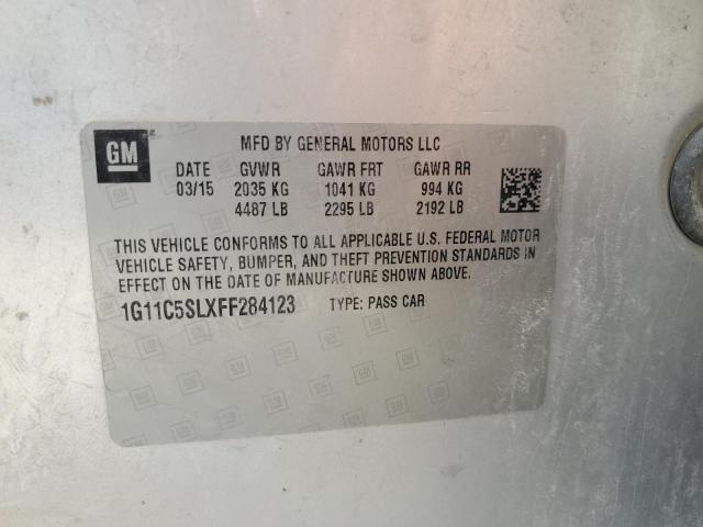 2015 CHEVROLET MALIBU 1LT 1G11C5SLXFF284123