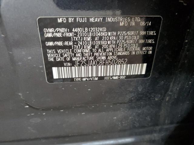 2015 SUBARU FORESTER 2 JF2SJAKC8FH502852
