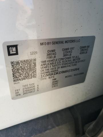 2021 CHEVROLET SUBURBAN K1500 Z71 1GNSKDKD9MR235094