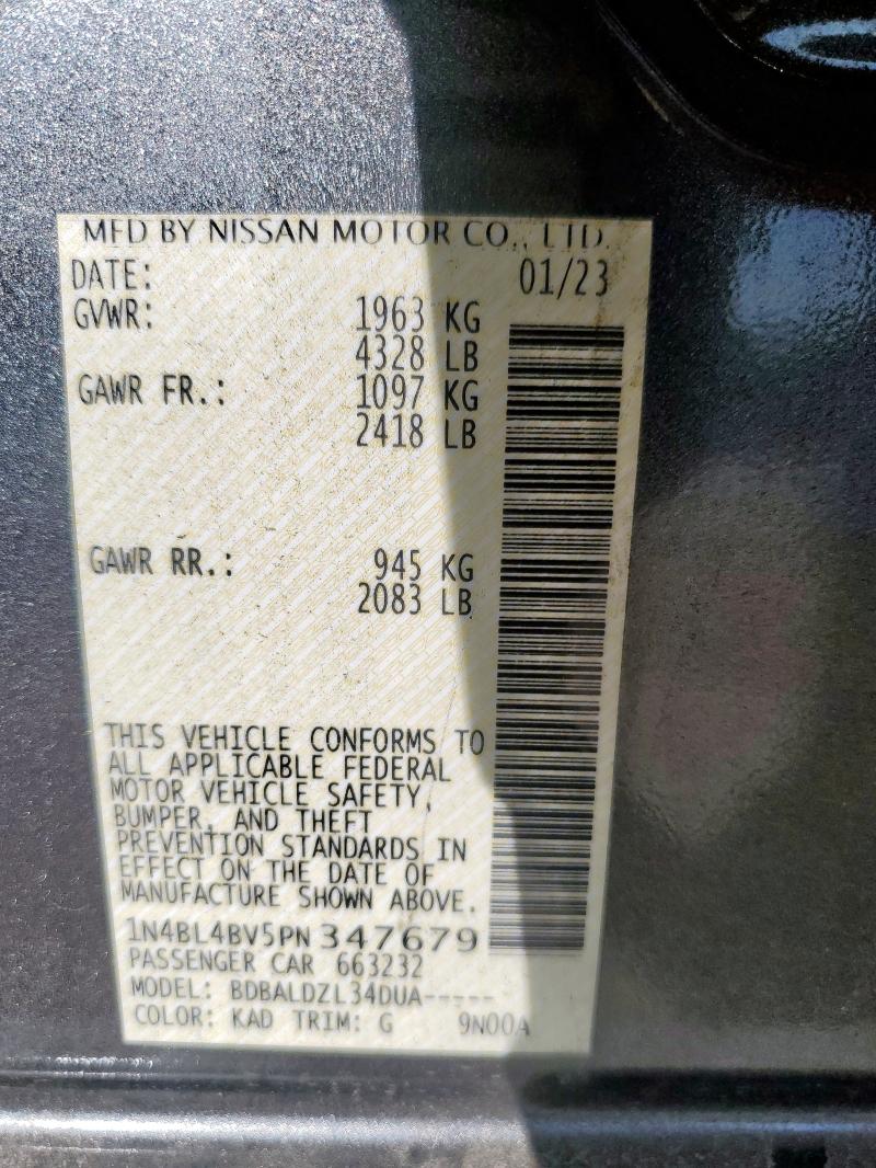 2023 NISSAN ALTIMA S - 1N4BL4BV5PN347679