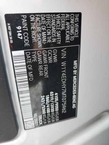 2021 MERCEDES-BENZ SPRINTER 2500 W1Y4EDHY7MT075962
