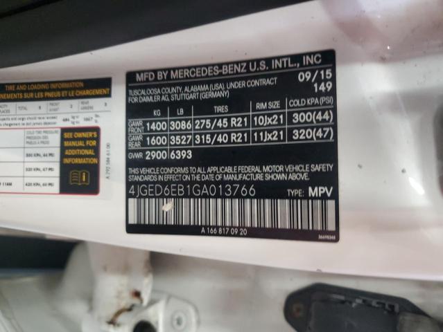 2016 MERCEDES-BENZ GLE COUPE 4JGED6EB1GA013766