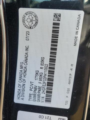 2023 HONDA CIVIC EX 2HGFE2F32PH110922