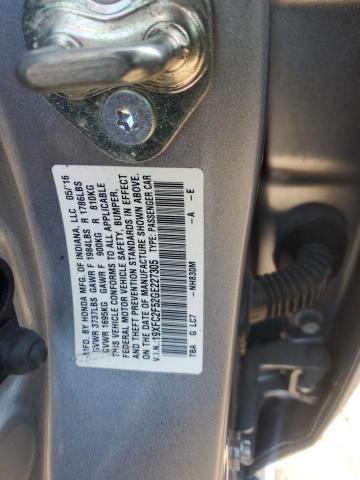 2016 HONDA CIVIC LX 19XFC2F52GE227305