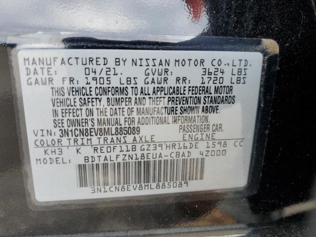 2021 NISSAN VERSA SV 3N1CN8EV8ML885089