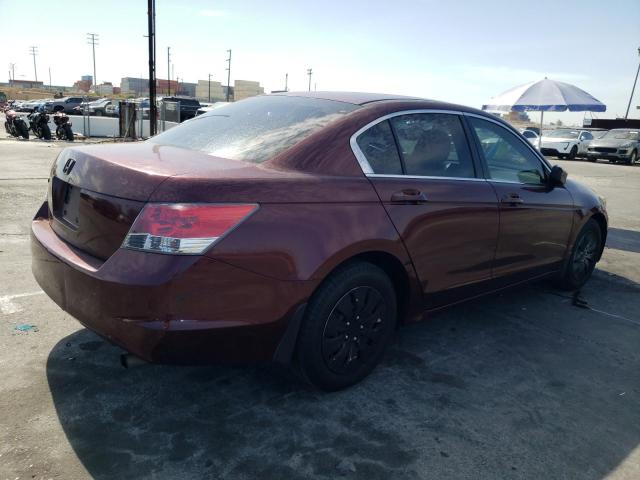 HONDA ACCORD LX 2008 burgundy  gas JHMCP26308C079555 photo #4