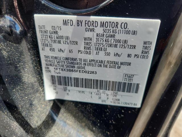 2015 FORD F350 SUPER 1FT8X3B65FED02283