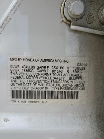 2019 ACURA ILX PREMIU 19UDE2F85KA008119