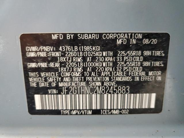 2021 SUBARU CROSSTREK - JF2GTHNC2M8245883
