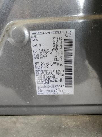 2015 NISSAN ROGUE S 5N1AT2MT0FC917647