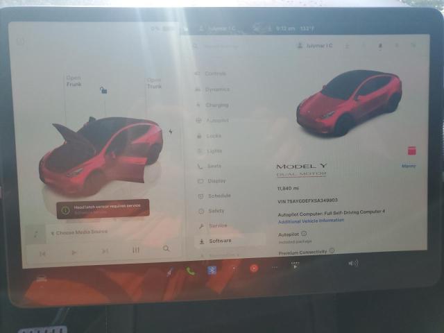 2025 TESLA MODEL Y 7SAYGDEFXSA349903