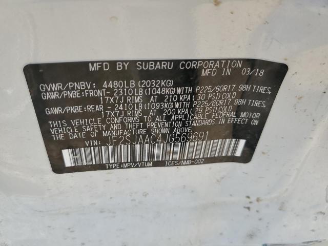 2018 SUBARU FORESTER 2 - JF2SJAAC4JG569691