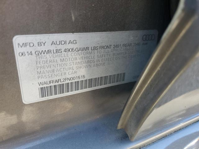 2015 AUDI A4 PREMIUM WAUFFAFL2FN001515