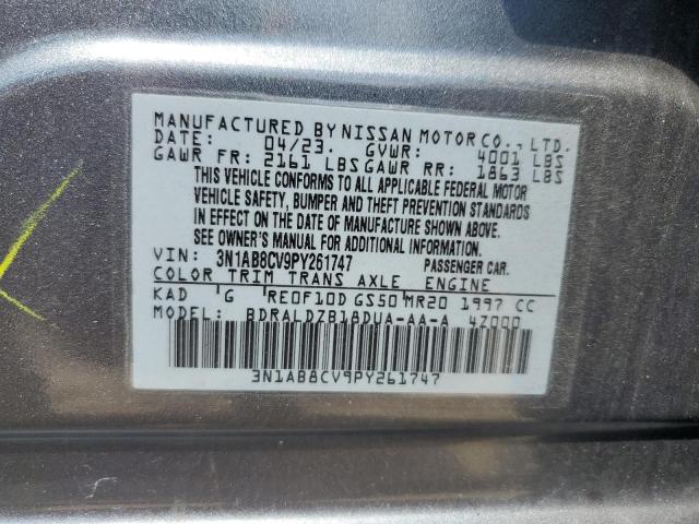 2023 NISSAN SENTRA SV - 3N1AB8CV9PY261747