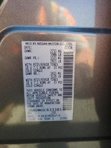 2016 NISSAN PATHFINDER 5N1AR2MM2GC633381