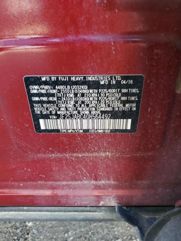 2016 SUBARU FORESTER 2 - JF2SJABC4GH564492