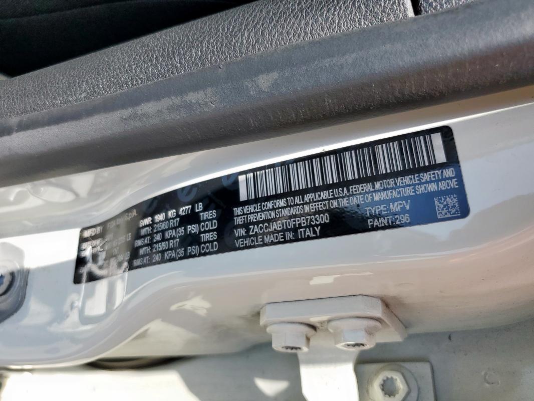 2015 JEEP RENEGADE L ZACCJABT0FPB73300